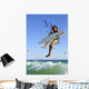 Young Man Kite Surfing Wall Mural