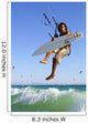 Young Man Kite Surfing Wall Mural