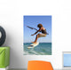Young Man Kite Surfing Wall Mural