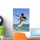 Young Man Kite Surfing Wall Mural