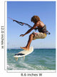 Young Man Kite Surfing Wall Mural