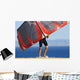 Man Holding Kite For Surfing Wall Mural
