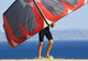 Man Holding Kite For Surfing Wall Mural