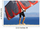 Man Holding Kite For Surfing Wall Mural