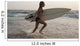 Young Girl With Surfboard Wall Mural