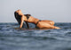 Woman Lying On The Water Wall Mural