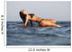 Woman Lying On The Water Wall Mural