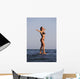 Woman Standing On The Water Wall Mural