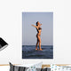 Woman Standing On The Water Wall Mural