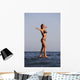 Woman Standing On The Water Wall Mural