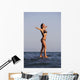 Woman Standing On The Water Wall Mural