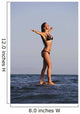 Woman Standing On The Water Wall Mural