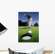 Golf Ball Near Cup Wall Mural