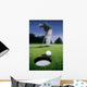 Golf Ball Near Cup Wall Mural