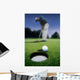 Golf Ball Near Cup Wall Mural
