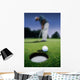Golf Ball Near Cup Wall Mural