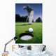 Golf Ball Near Cup Wall Mural