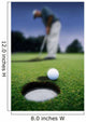 Golf Ball Near Cup Wall Mural