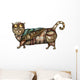 Chill Steam Punk Cat Wall Decal