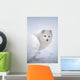 Arctic Fox Exploring Fresh Snow Wall Mural