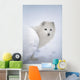 Arctic Fox Exploring Fresh Snow Wall Mural