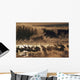 Sandhill Crane Flock On Pond Wall Mural