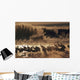 Sandhill Crane Flock On Pond Wall Mural