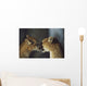 Mountain Lion Cub Nuzzles Mother's Face Wall Mural