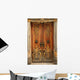 Old door with gold ornaments Wall Mural