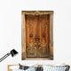 Old door with gold ornaments Wall Mural