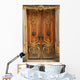 Old door with gold ornaments Wall Mural