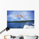 Diving Into A Lake Wall Mural