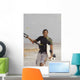 Man Carrying Kitesurfing Board Wall Mural