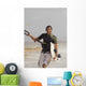 Man Carrying Kitesurfing Board Wall Mural