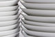 Stacks White Plates up
