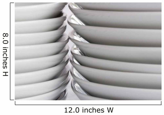 Stacks White Plates up