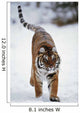 Siberian Tiger In Snow Wall Mural