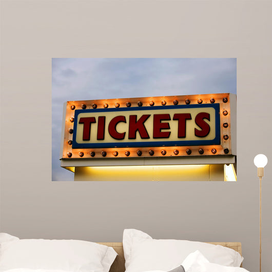 Ticket Booth Sign Illuminated – Wallmonkeys