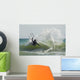 Kitesurfer Catching A Wave Wall Mural