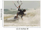 Kitesurfer Catching A Wave Wall Mural