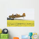 Crop Duster Spraying Flowering Canola Field Wall Mural