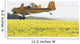 Crop Duster Spraying Flowering Canola Field Wall Mural