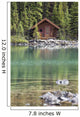 Wooden Cabin Along A Lake Shore Wall Mural
