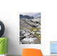 Mountain Stream And Mountains Wall Mural