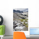 Mountain Stream And Mountains Wall Mural