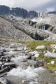 Mountain Stream And Mountains Wall Mural