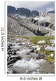 Mountain Stream And Mountains Wall Mural