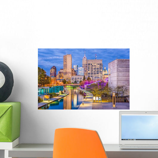 Indianapolis Indiana USA Skyline Wall Decal