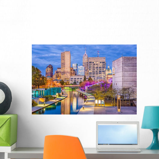 Indianapolis Indiana USA Skyline Wall Decal