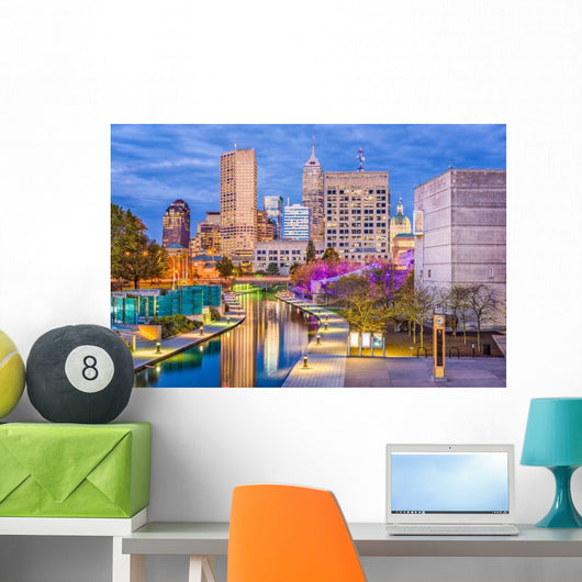 Indianapolis Indiana USA Skyline Wall Decal